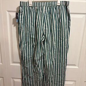 Grayson Threads Green and White Striped Trousers